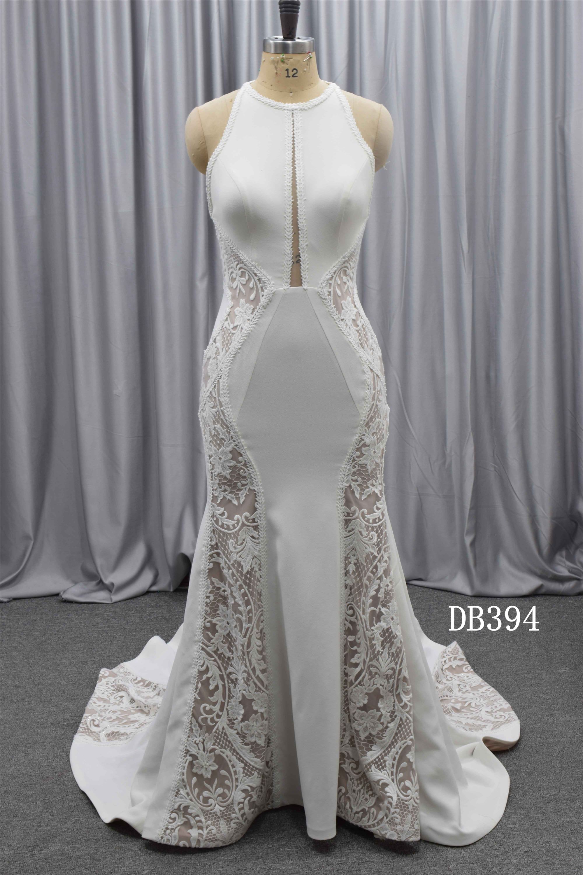 Boho wedding dress illusion back boho bridal gown