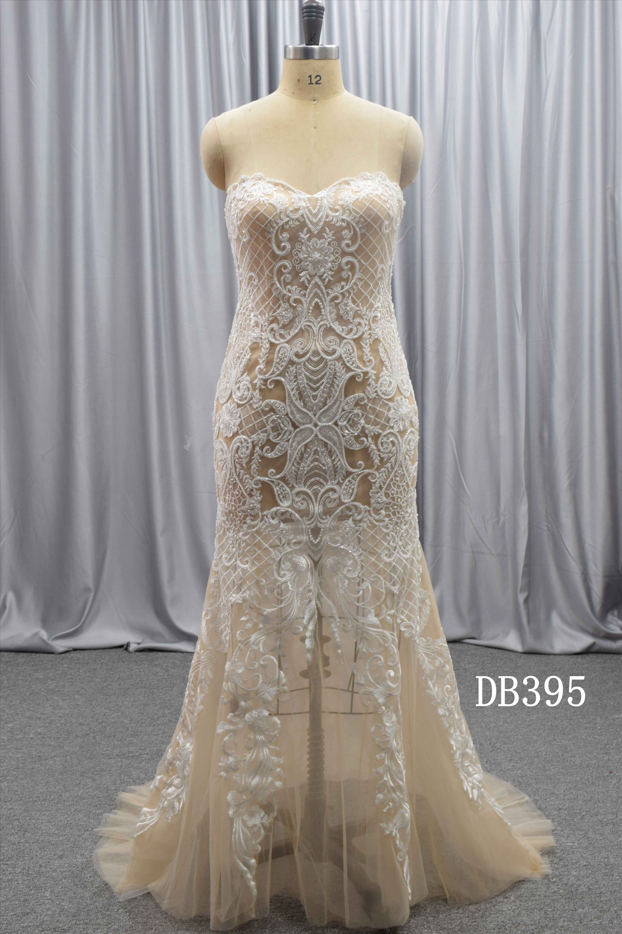 New Boho wedding dress illusion back boho bridal gown