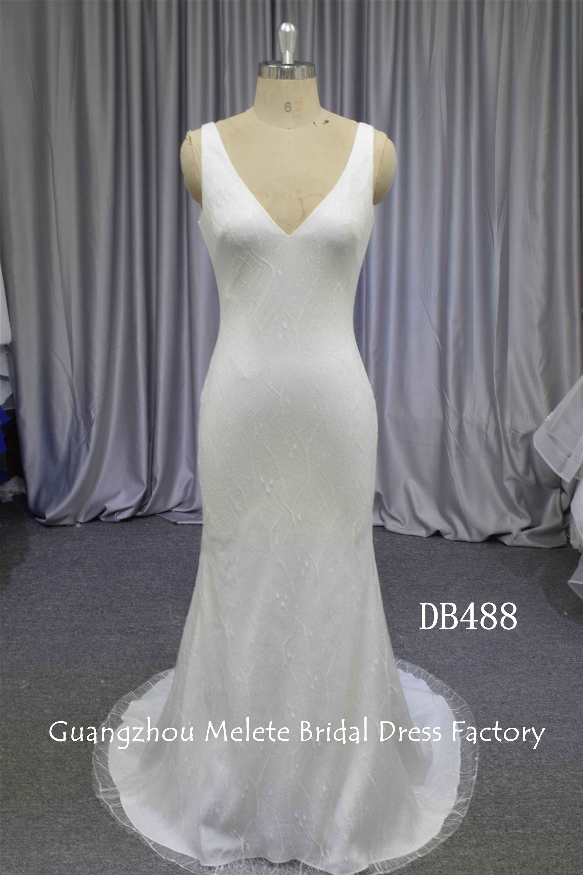 Backless mermaid bridal gown whole sale price