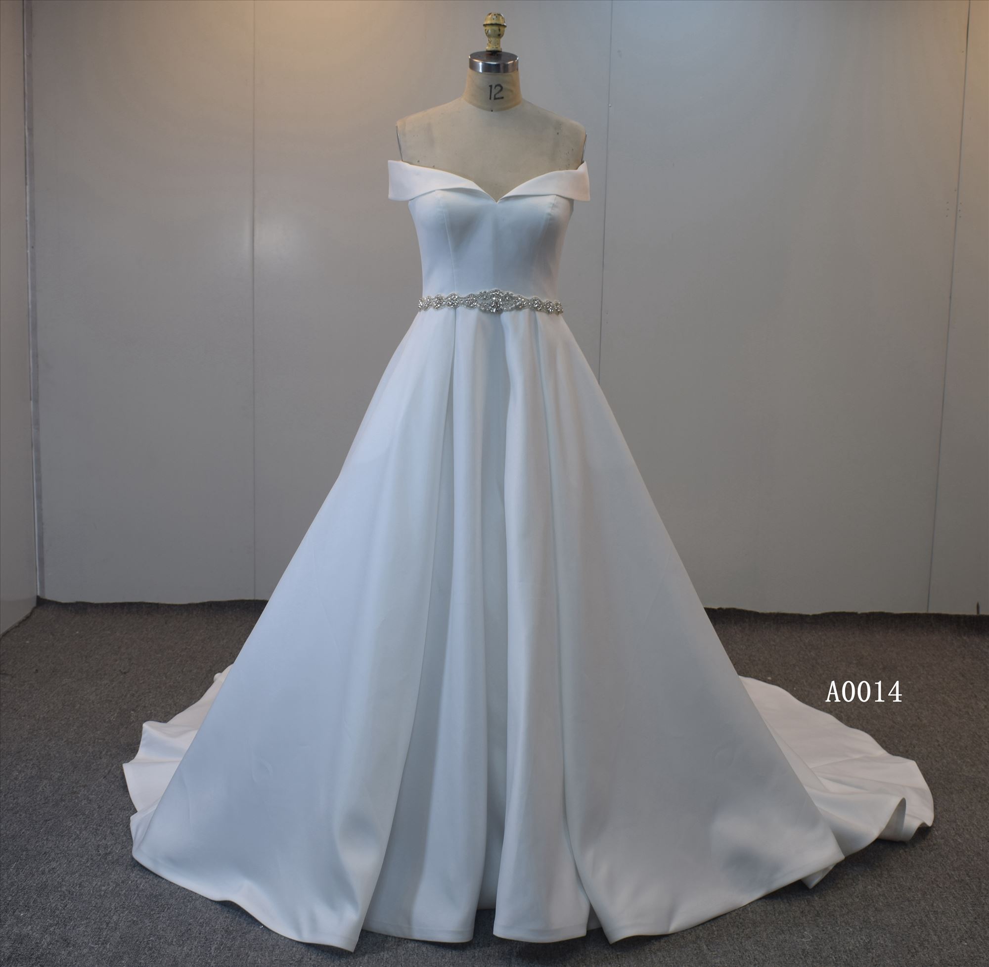 3D satin Bridal Gown Ball Gown Wedding Dress For Women