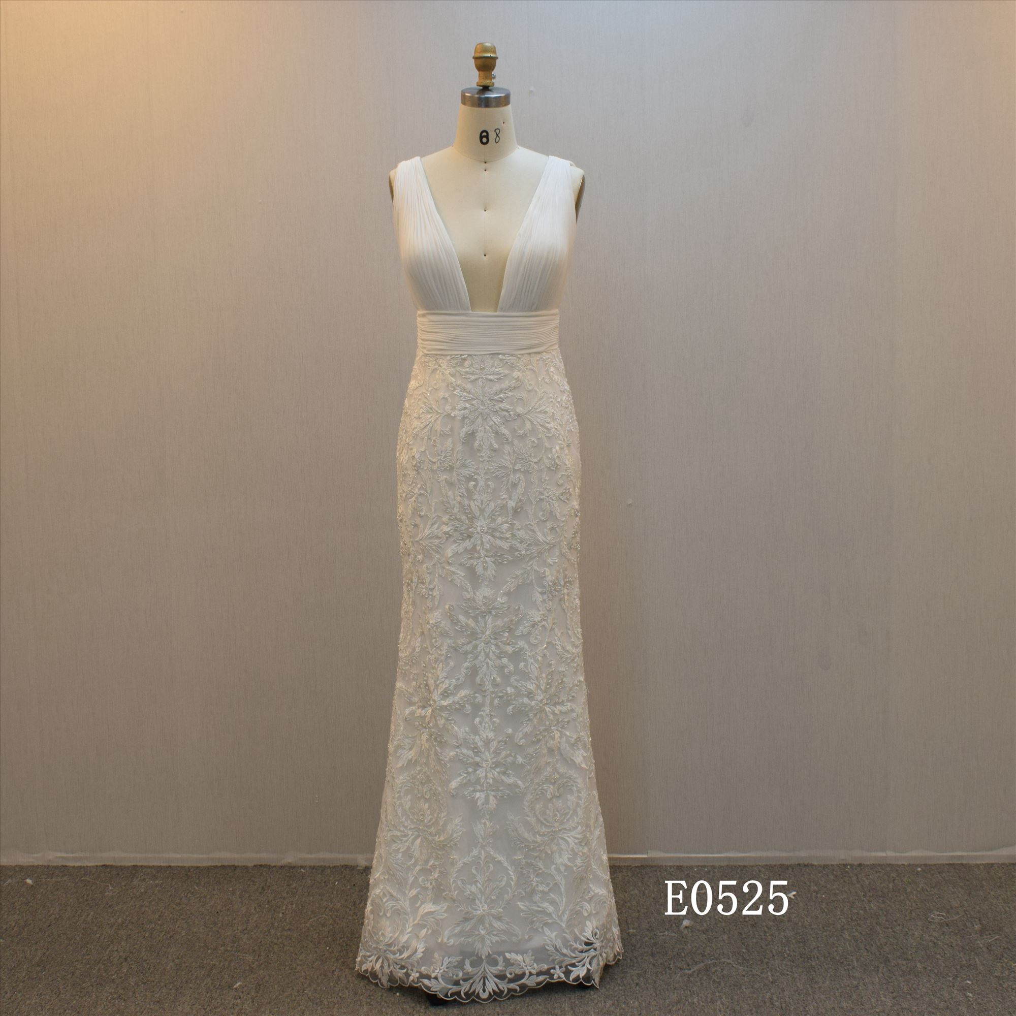 Sexy Deep V  Mermaid Bridal Dress Wedding Dress For Wholesale In Guangzhou