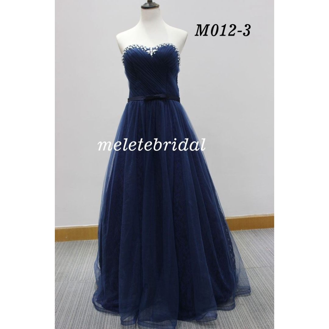 Sweetheart Neckine With beading and pleats details evening dress