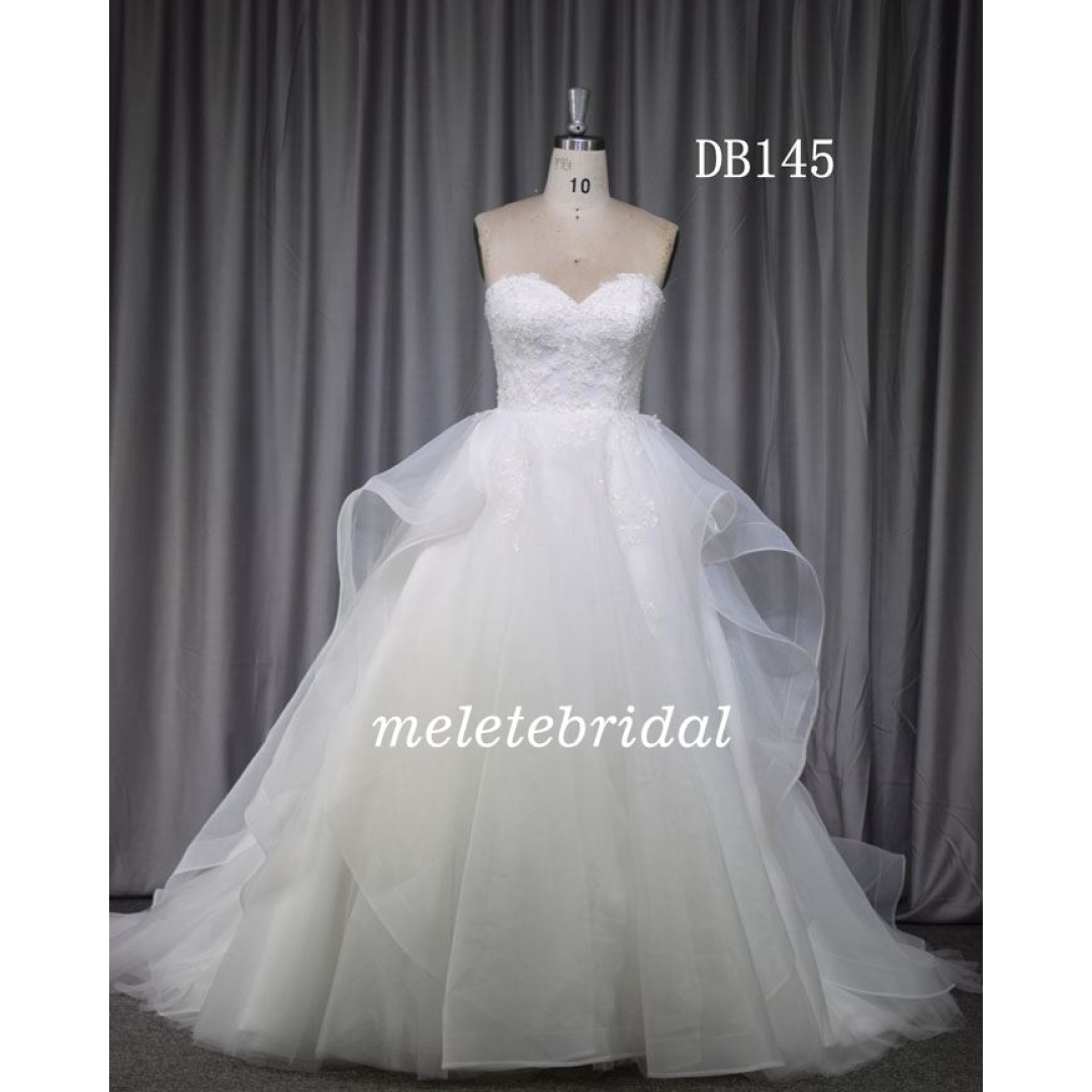 Sweetheart Neckline lace and beading ball gown, factory made whole sale price