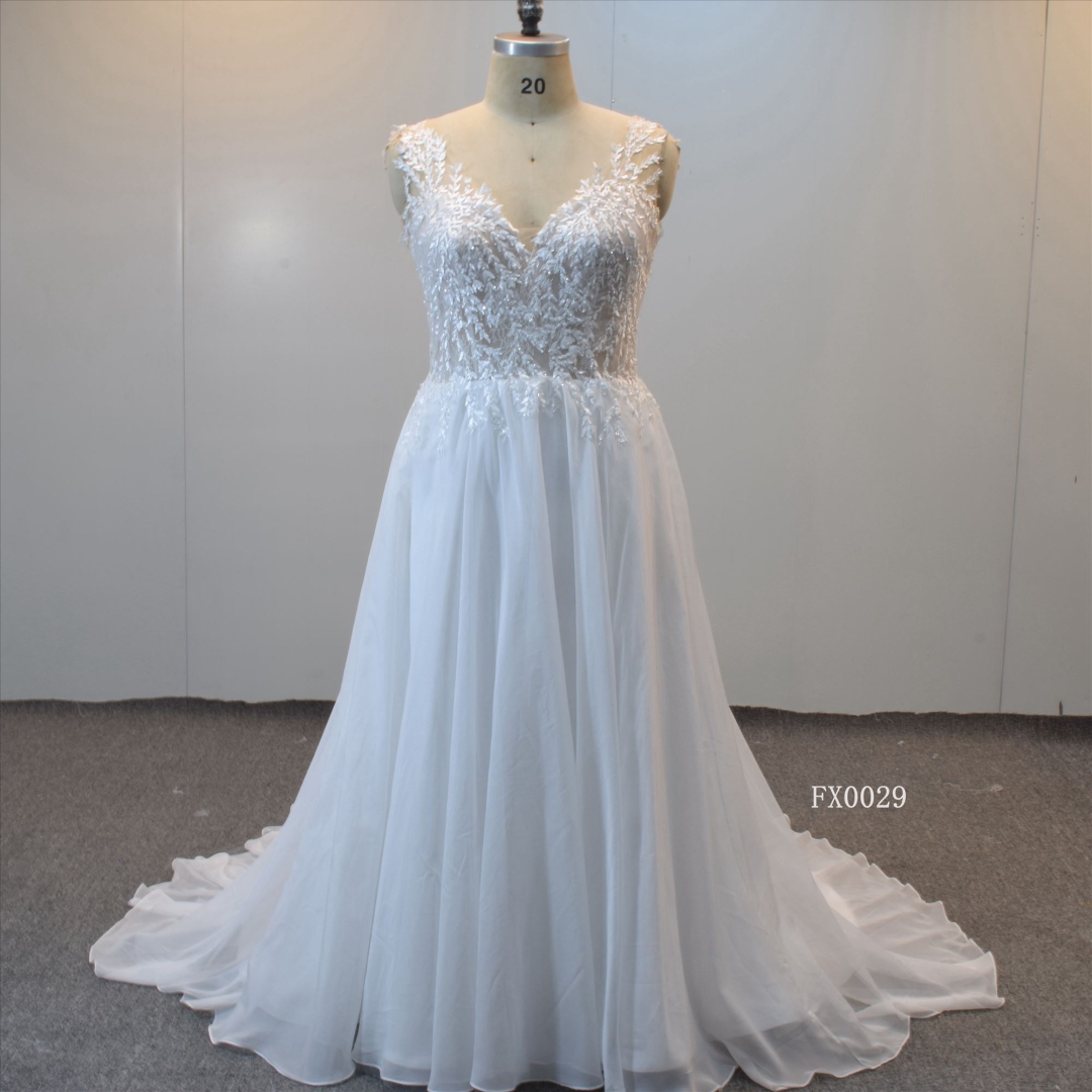 Bling Bling A Line Bridal Gown Guangzhou Dresses V Neckline Wedding Gown