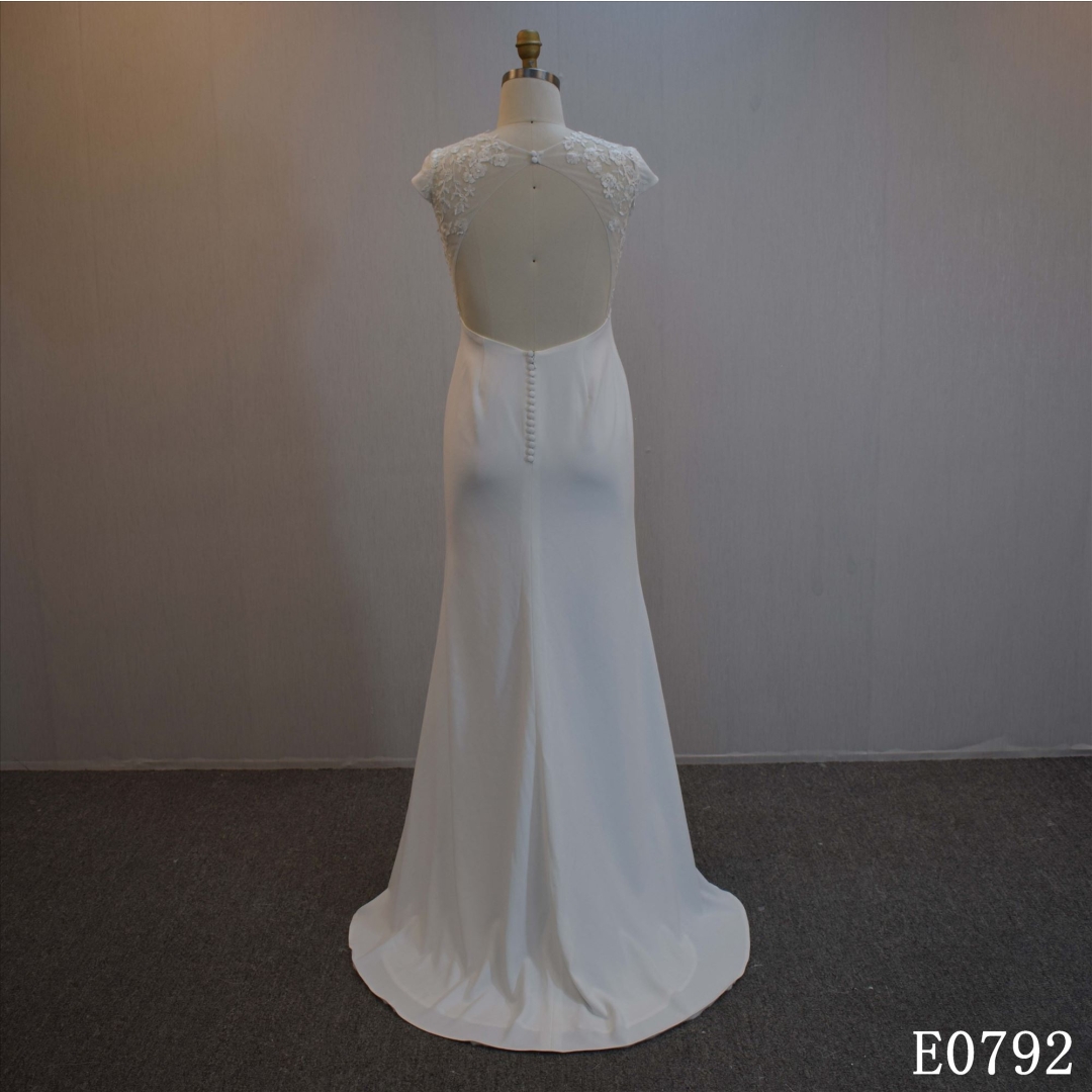 Hot Sell Soft Satin Bridal Dress