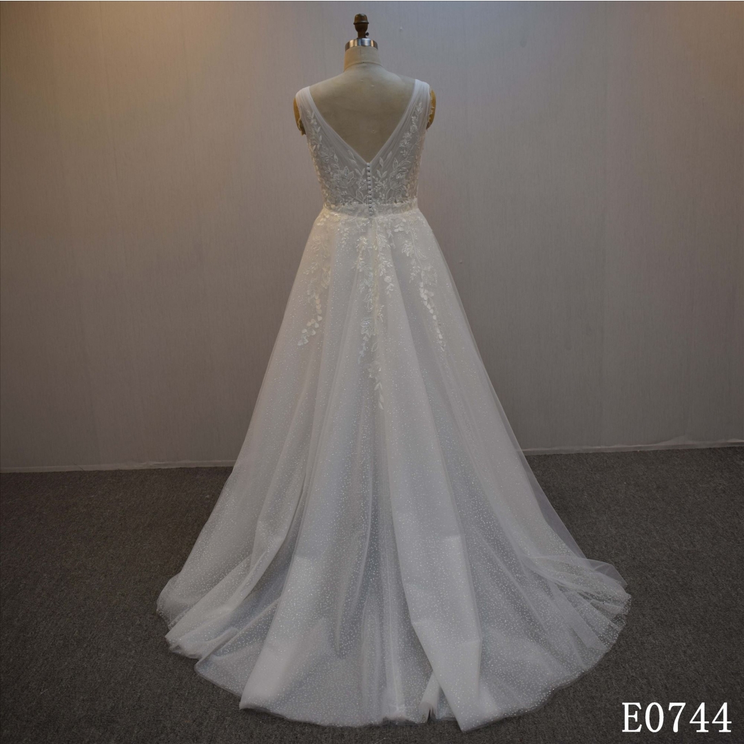 Cocktail Dress Illusion A Line Bridal Dress