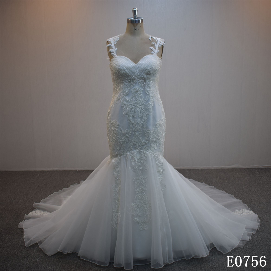 Hot Sell Spaghetti Straps Mermaid Bridal Dress