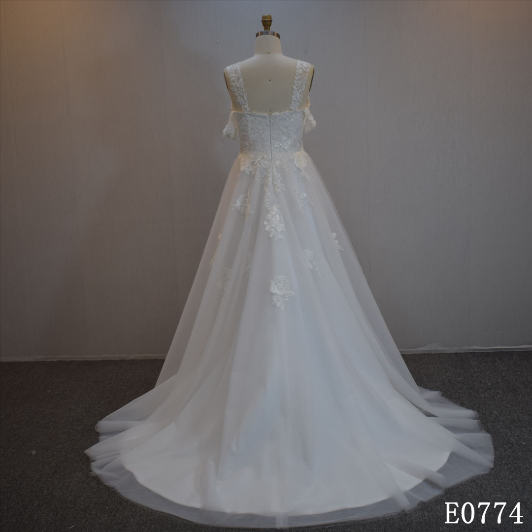 Stock Dress Sleeveless Mermaid Bridal Dress