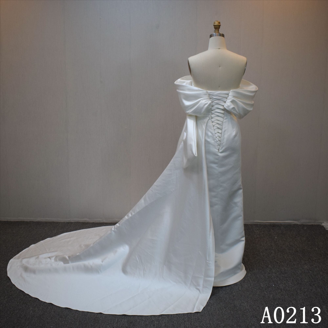 Lastest design Mermaid bridal dress guangzhou factory made elegant bridal dress