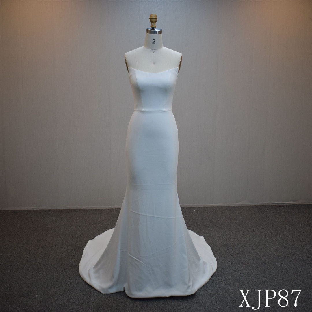 Lastest design Mermaid bridal dress guangzhou factory made elegant bridal dress