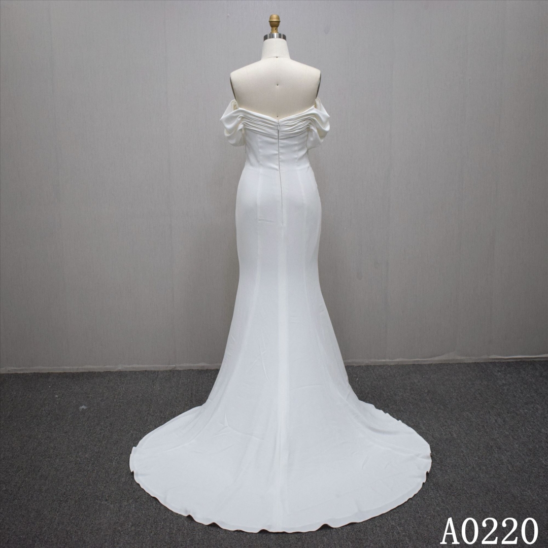 Lastest design Mermaid bridal dress guangzhou factory made elegant bridal dress