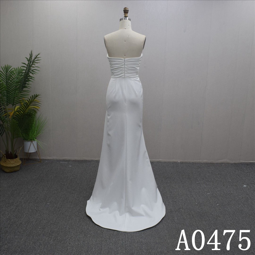 Cheongsam style wedding dress with sleeveless