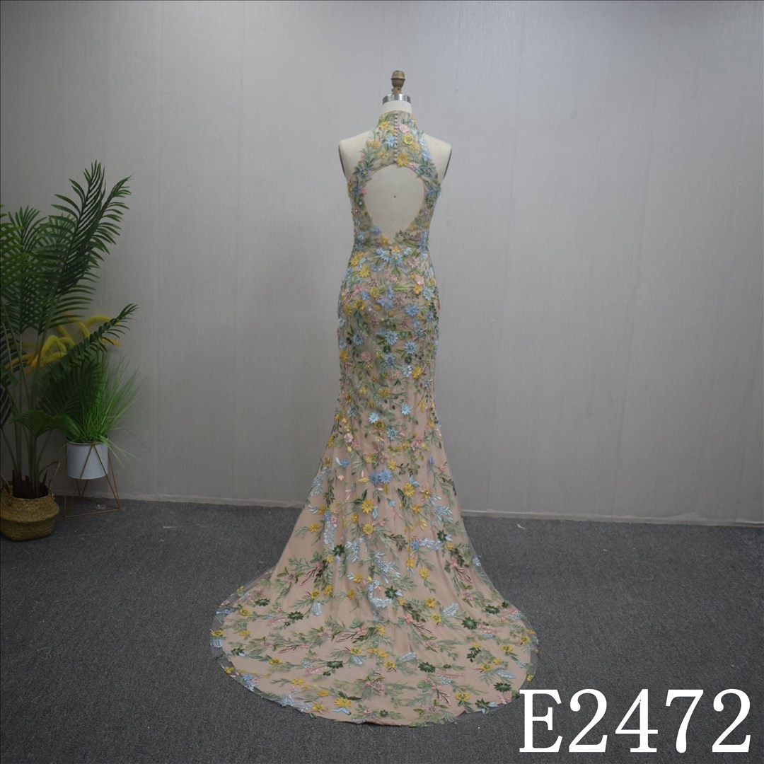 Cheongsam style wedding dress backless with sleeveless