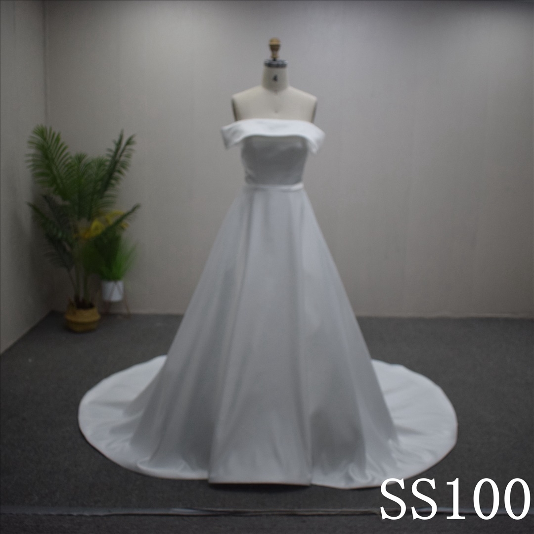 2024 new collection princess style wedding dress with Straight bridal gown