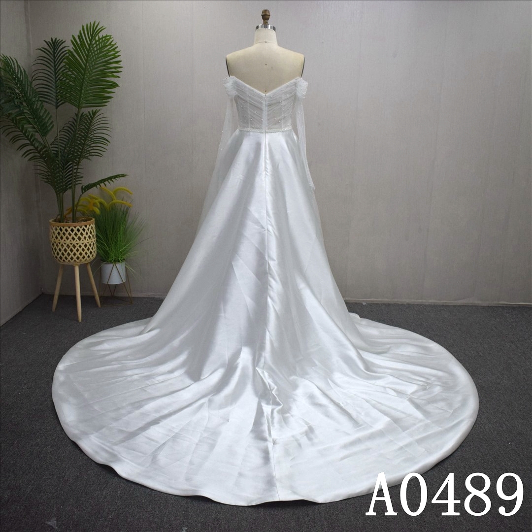 2024 New Wedding Dress Sweat Heart Elegant Lace Breading Wedding Dresses For Woman