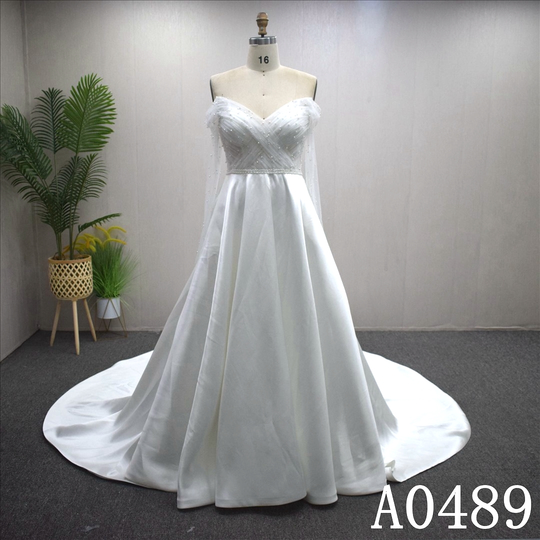 2024 New Wedding Dress Sweat Heart Elegant Lace Breading Wedding Dresses For Woman