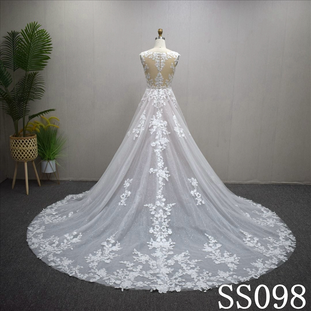 Simple Sweat heart Wedding Dress A-line Elegant Bridal Gowns For Lady