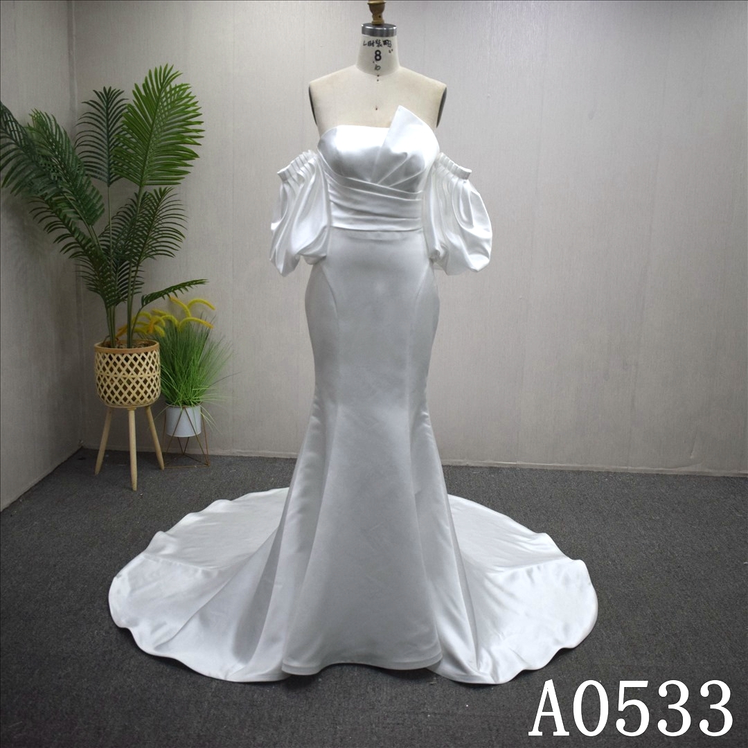 New Mermaid Off-shoulder Wedding Dress Elegant Bridal Gowns Simple Bride Dresses