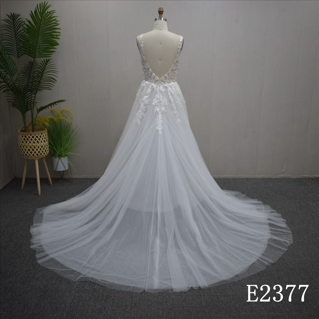 Wedding Dress 2024 New V Neckline Gown Elegant Vestidos de Novias