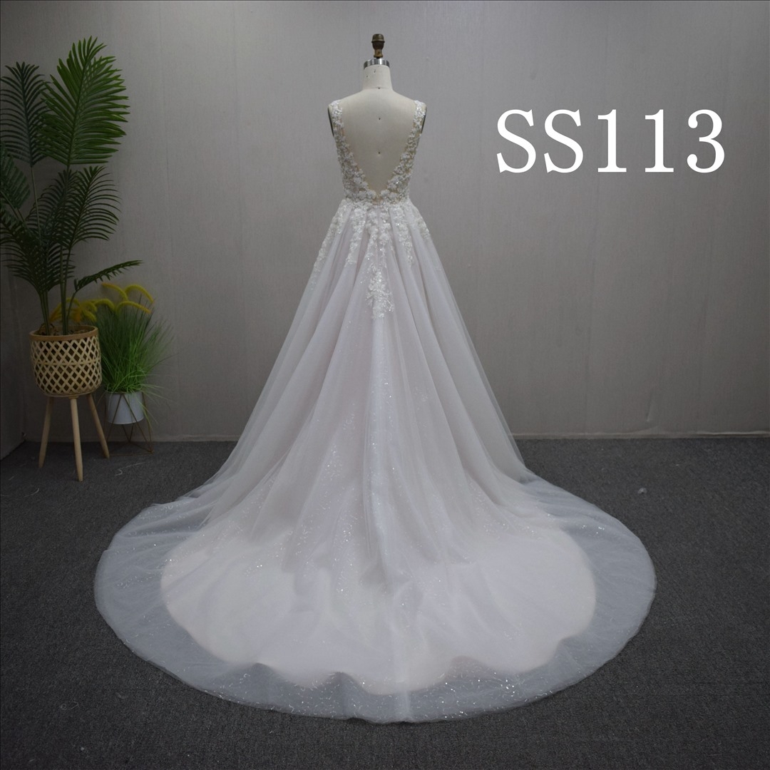 Elegant 2024 Wedding Dress A-Line Bridal Gown