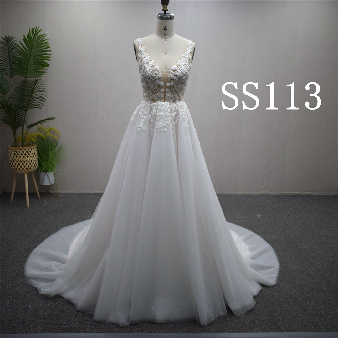 Elegant 2024 Wedding Dress A-Line Bridal Gown