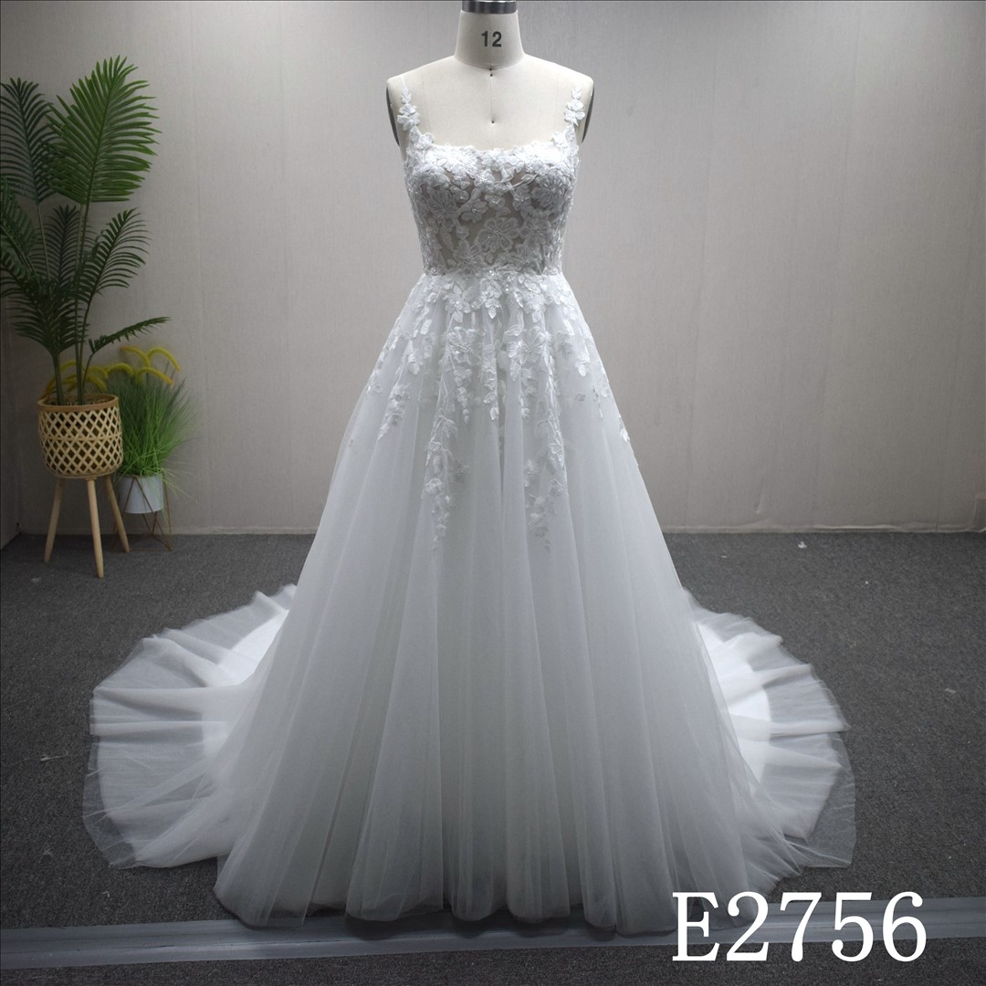 New Design Wedding Dress Elegant A-line Bridal Gown