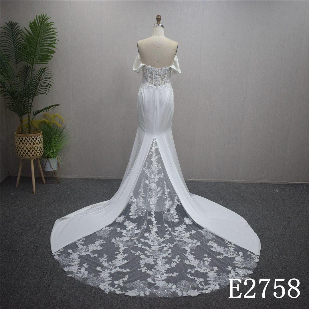 New Design Mermaid Wedding Dress Elegant Bridal Gown