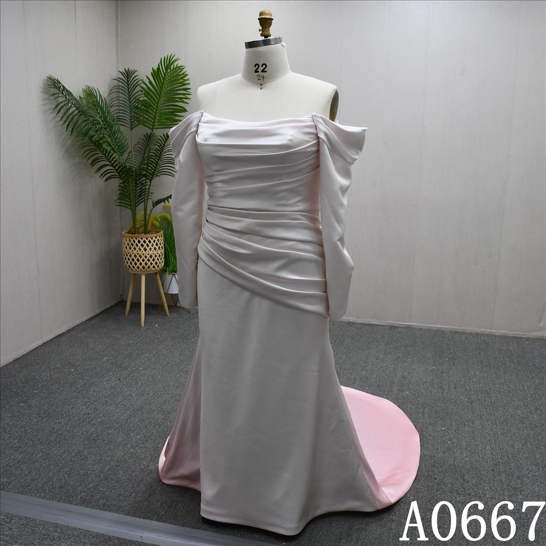 2025 Gradient Long Sleeve Sheath Mermaid Wedding Dress High Quality Bridal Gown