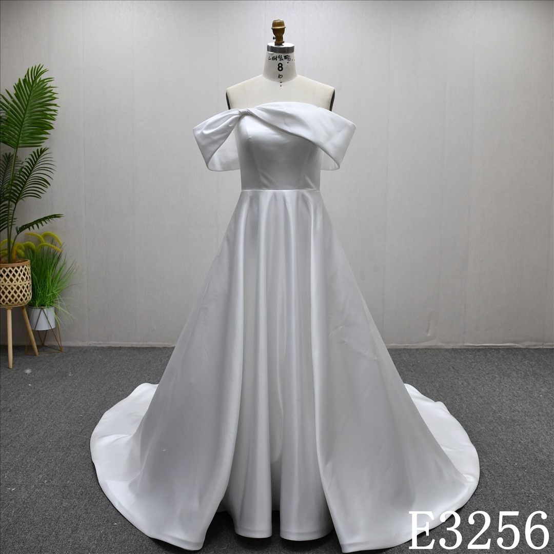 Elegant Sweetheart Neckline Detachable One-shoulder High Quality Wedding Dress