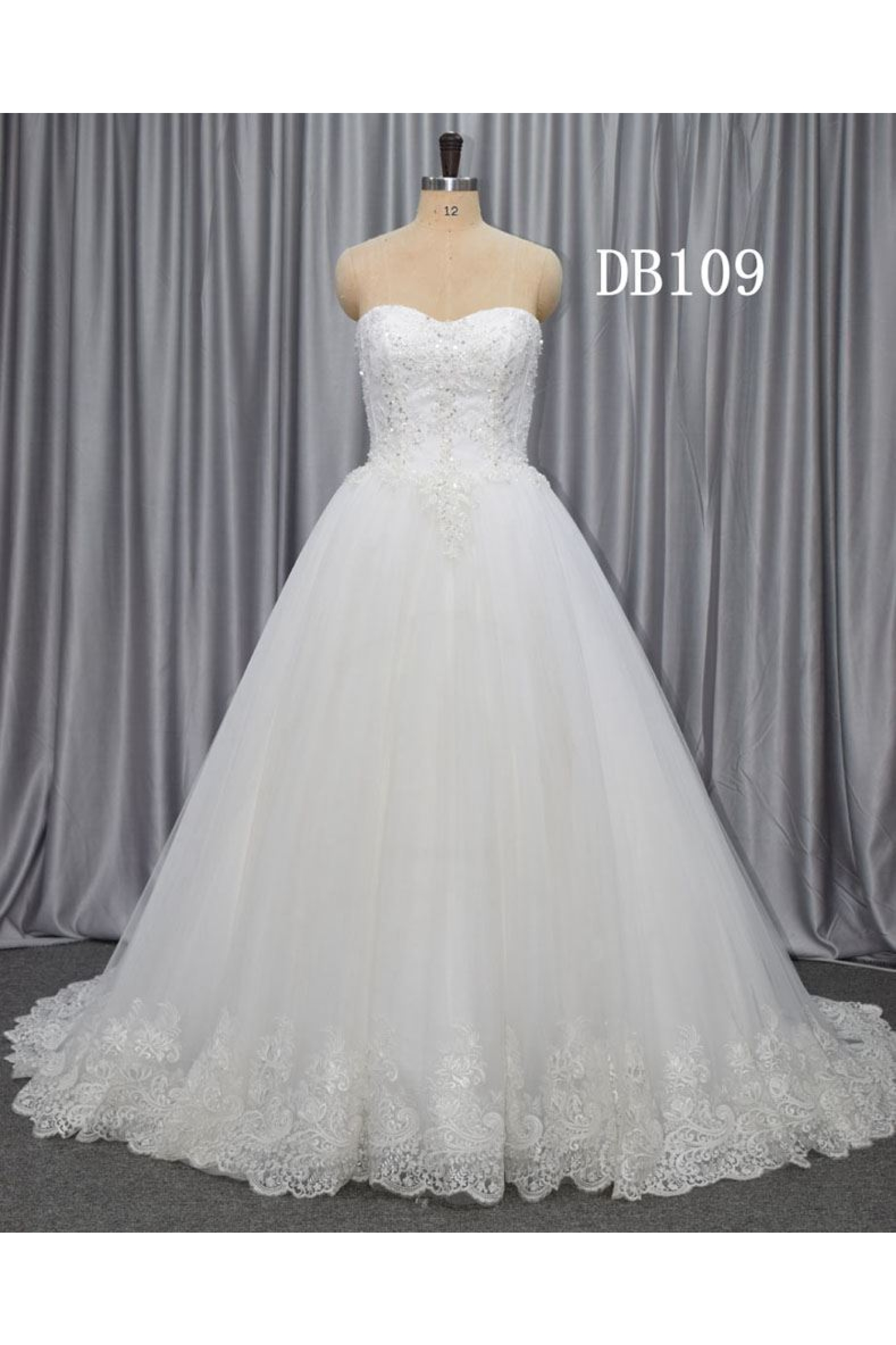 Lace with full beading bodice bridal gown 2020 new design wedding dress