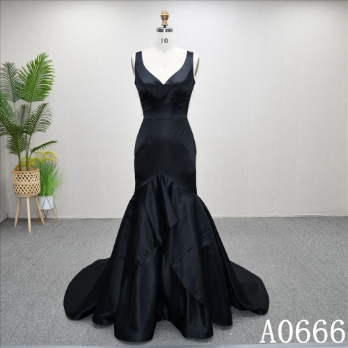 Black Sweetheart Sheath Mermaid Wedding Dress High Quality Prom Bridal Gown